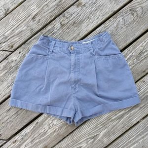 Vintage 90's 2000's High Waisted Pleated Cuffed Shorts